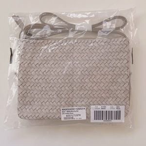 NWT Madewell Bone White Crossbody Woven Bag